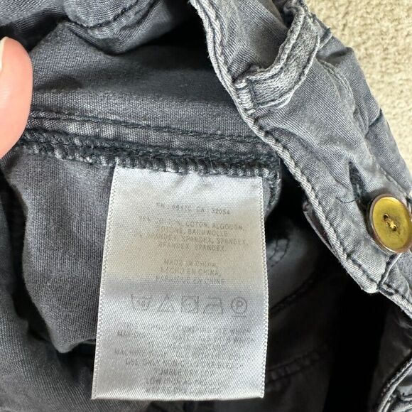 Hei Hei Wanderer Cargo Pants Womens 26 Gray Crop Button Fly Anthropologie Chinos - Picture 13 of 14